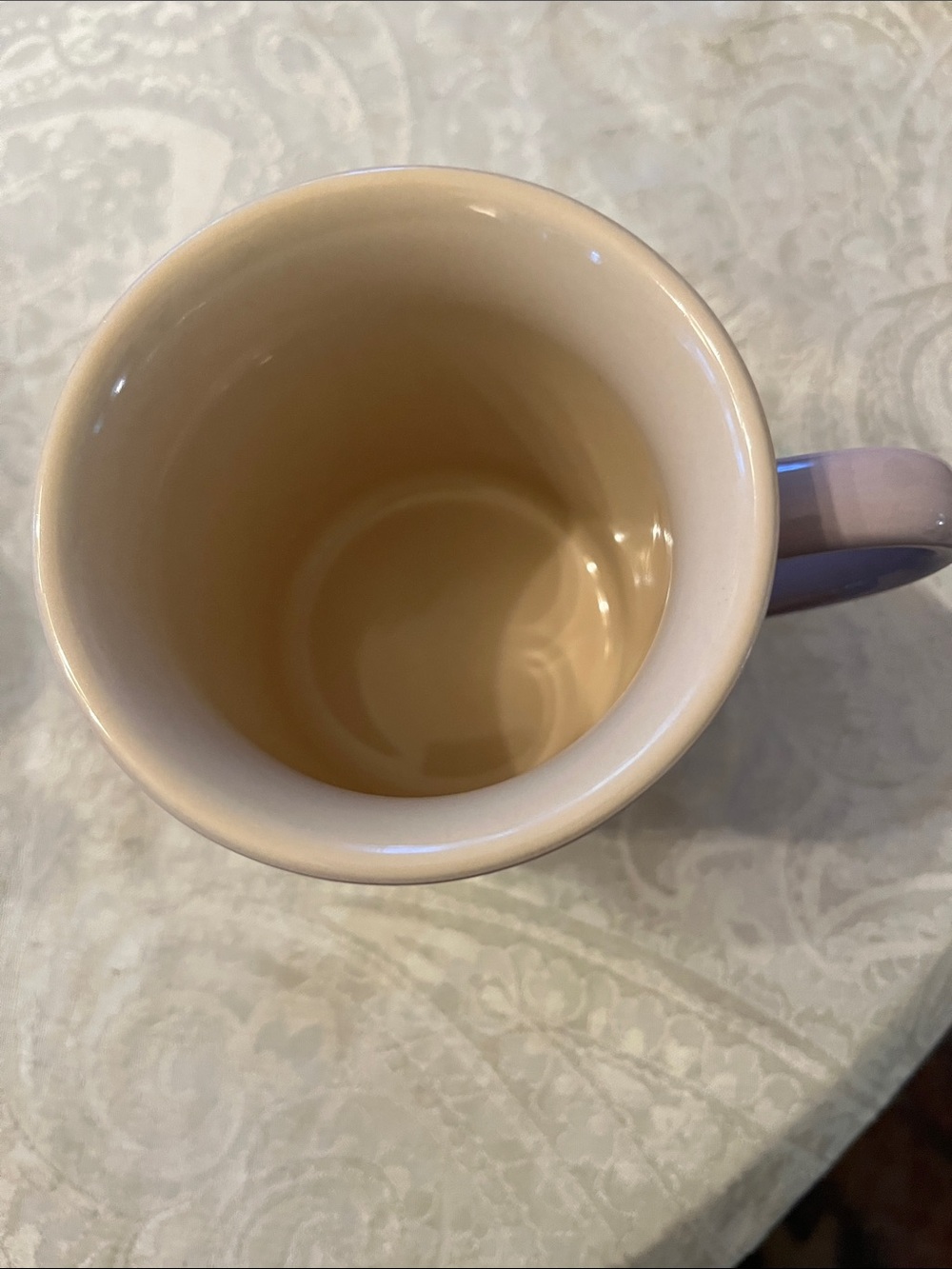 Le Creuset Lilac Ombré Stoneware Mug with Cream Interior EUC - Picture 4 of 4